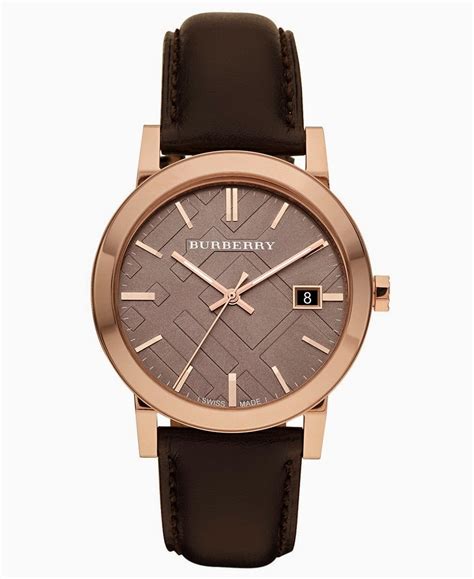 Burberry The City Brown Leather Strap 